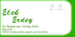 elek erdey business card